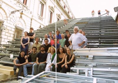 Amor nello specchio di Gian Battista Andreini regia di Luca Ronconi produzione Santa Cristina Centro Teatrale e Teatro comunale di Ferrara, con Mariangela Melato (2003)