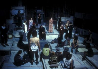 Candelaio di Giordano Bruno regia di Luca Ronconi produzione Piccolo Teatro di Milano, Teatro Biondo Stabile di Palermo (2002)